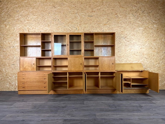 1960s/70s Teak Shelving System Wall Unit Bookshelf From HG Furniture Denmark – Bookcases, Wood (photo 10 of 21)