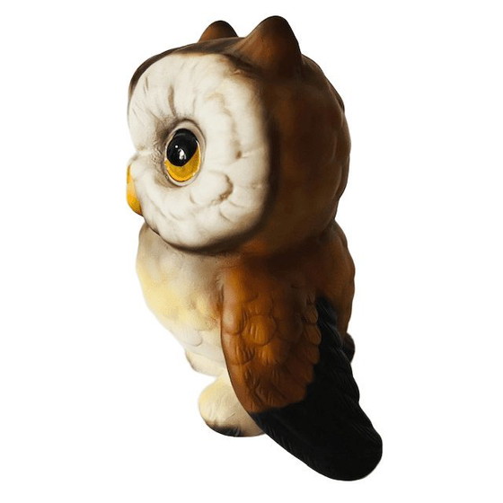 Image 1 of Vintage hand-painted German Owl figurine miniature Royal Präsente 1980s