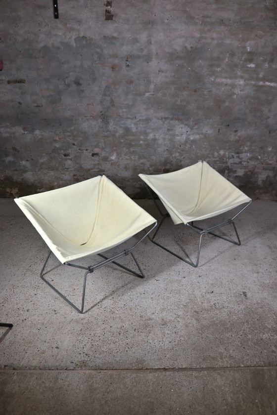 Image 1 of AP-14 – “Anneau” loungestoelen – Set van 2 – Pierre Paulin – A. Polak – Nederland / Frankrijk – jaren 1950