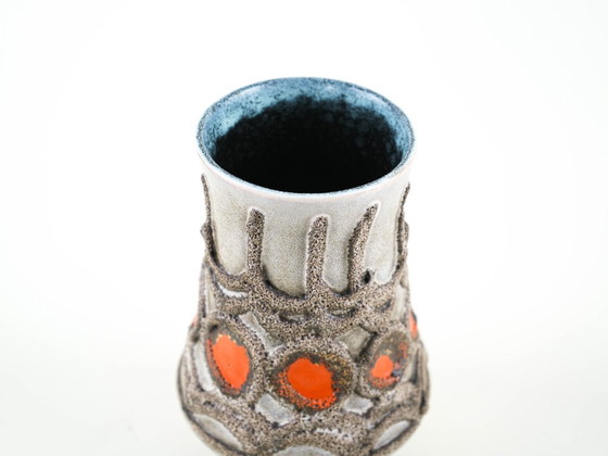 Vaso in ceramica, design tedesco, anni '60, prodotto da Strehla, Vasi, Multicolore (foto 5 di 8)