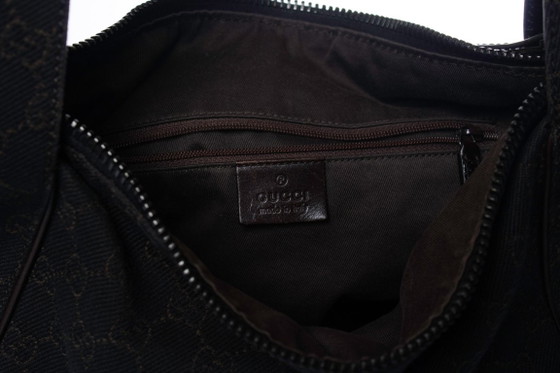 Gucci, Brown GG Denim Bag With Leather Handle – Shoulder bags, Calfskin (photo 8 of 8)