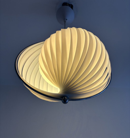 Kare design vintage lamellen mond lampe jaren 80