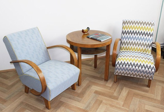 Image 1 of 2x Fauteuils "Color Duo" van Jindrich Halabala