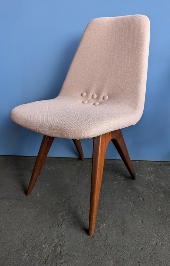 Image 1 of 4x vintage teak eetstoelen G.J. van Os Culemborg