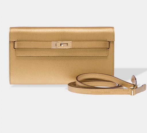 Sac HERMES Kelly to go en Cuir Doré - 103378