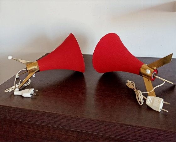 Image 1 of Pair of Space Age Sputnik lamps