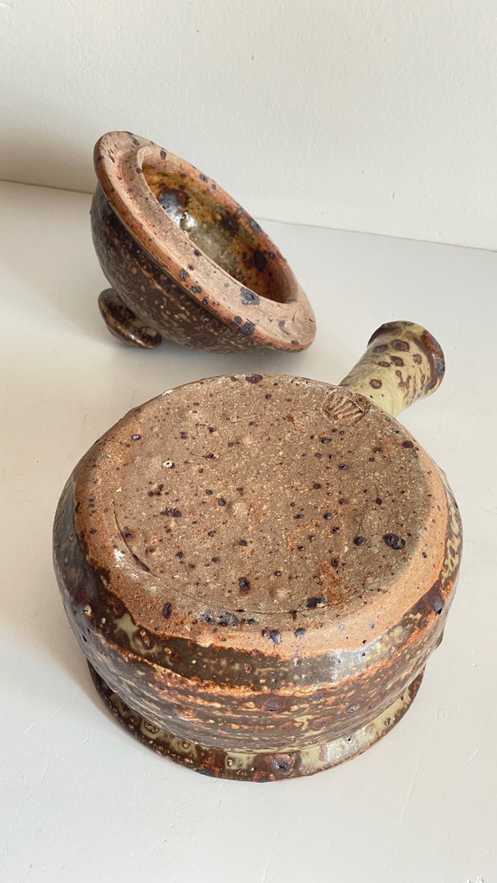 Image 1 of Pentola in gres pirite vintage