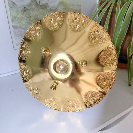 Étagère vintage BMF plaquée or 24 carats – État impeccable – Style Hollywood Regency – Bols, Gold, Metal (photo 4 of 5)