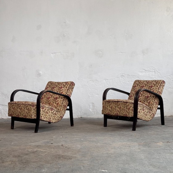 Image 1 of Pair of Mid-Century Armchairs by Karel Koželka & Antonín Kropáček, 1960s