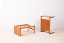 2x Yngvar Sandström TrSide Tables Tables de chevet, 1960s Suède