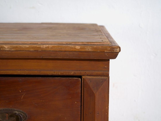 Antique Central European four-drawer chest of drawers – Central Europe, circa 1910 – Wood, Brass, Rustic (photo 37 of 40)