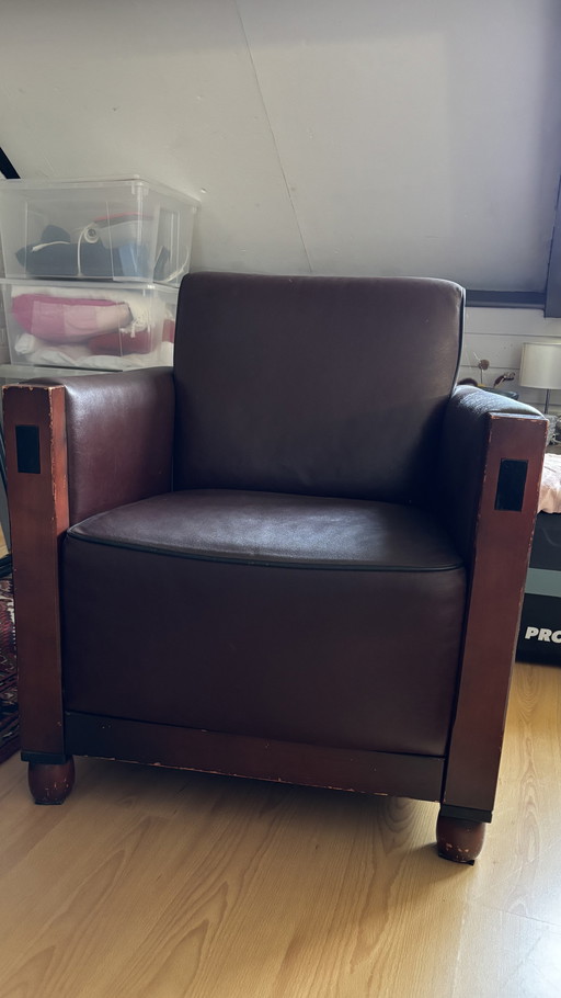 Leren Rokerstoel