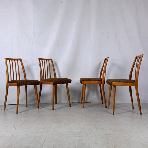 Image 1 of Set aus 4 tschechoslowakischen Esszimmerstühlen, 1960er Jahre