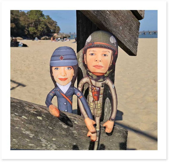 Image 1 of 101st Airborne gift | paratrooper gift for veteran | WW2 paratrooper collectible figurine | D Day history decor | military offic