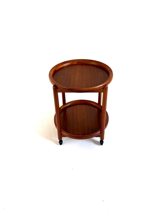 Carrello bar vintage in teak, Hans Bølling, Salin Nyborg ‘60 – Carrelli bar, Legno, Metallo (photo 5 of 10)