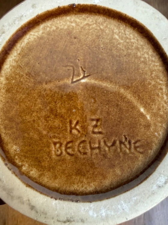 Bechyně Keramik-Bierkrug – Pilsner Urquell & Samson, Tschechoslowakei, 0,5L – Bechyne, Tafelgeschirr, Ceramic (photo 9 of 11)