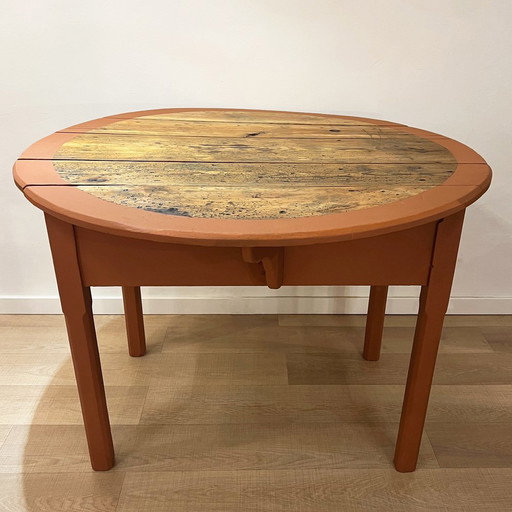 Rustic Round Dining Table, Spain, 1920s