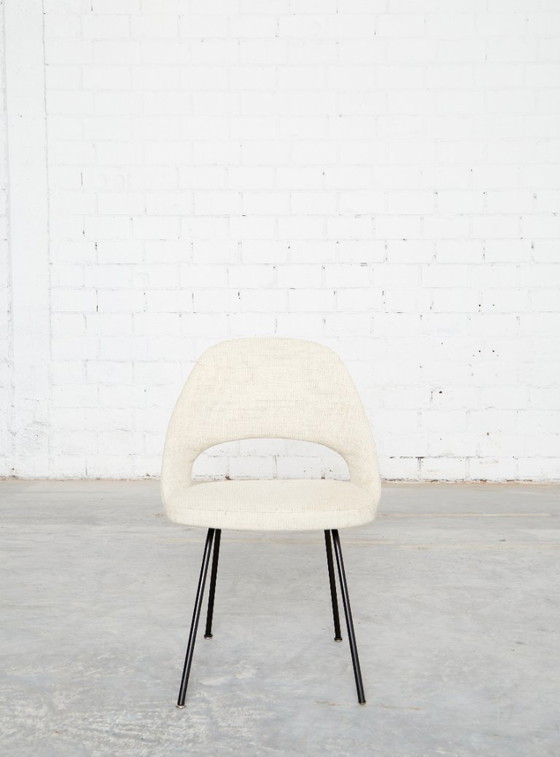 Nr. 72 Conferentiestoelen van Eero Saarinen voor Knoll, jaren 1950, set van 4 – Eetkamerstoelen, Wool (photo 4 of 15)