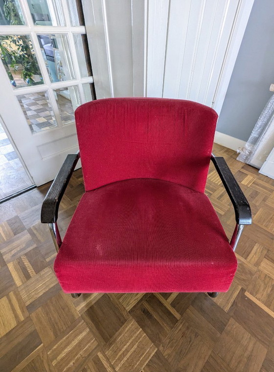 Image 1 of Sillón Jan de Bouvrie con estructura cromada