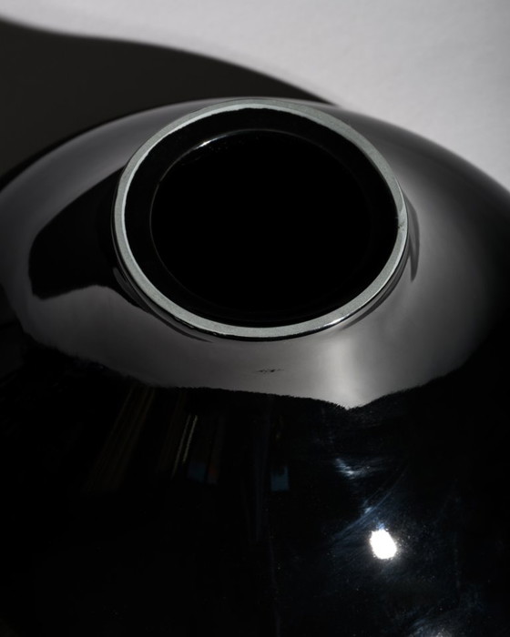 Image 1 of Rosenthal Studio-Line Baobab Vase & Bowl Emmanuel Babled Black Porcelain Germany