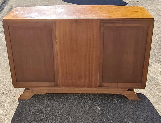 Credenza Art Déco – Credenza in Noce Burl con Vetrina in Vetro - Anni '30 – Credenze (photo 25 of 28)