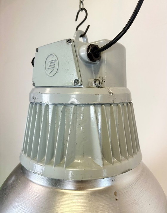 Image 1 of Large Industrial Aluminium Pendant Light from Elektrosvit, 1960s