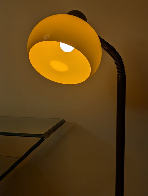 Image 1 of Lampada da terra a forma di fungo in stile Mid-Century Modern Space Age di Hala Zeist, colore marrone.