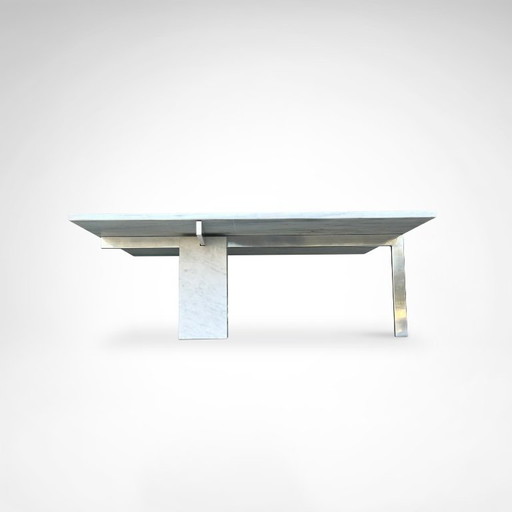 KW1 Metal and Marble Coffee Table by Hank Kwint for Metaform 1980s