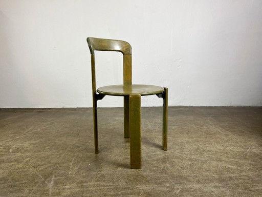 Set van 2 Vintage stoelen groen Bruno Rey Kusch & Co jaren 70 Design