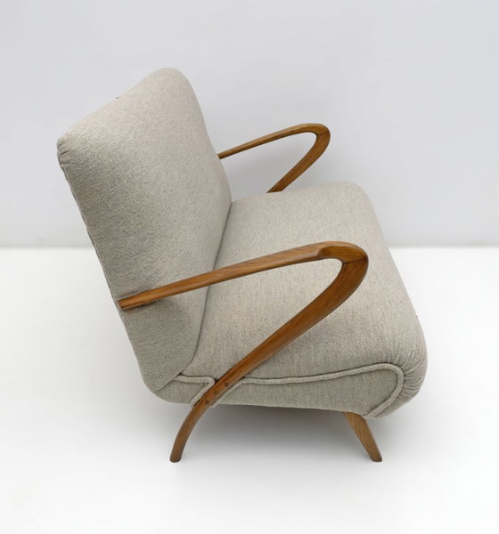 Image 1 of Canapé Bouclè italien moderne du milieu du XXe siècle, années 1950