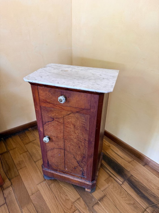 Image 1 of Beistelltisch aus Holz und Marmor