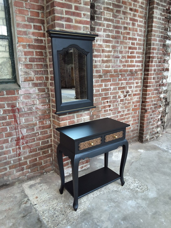 Image 1 of Table d'appoint - Console + Miroir