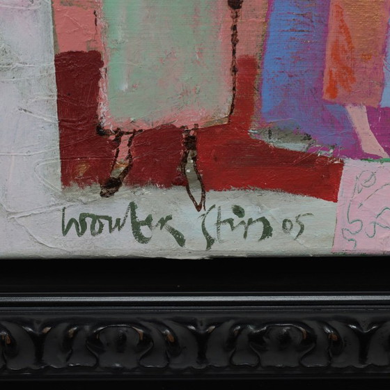 Image 1 of Peintures diptyques figuratives de Wouter Stips, Pays-Bas, années 2000