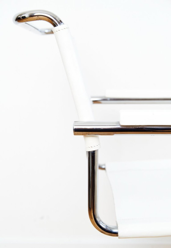 Set di 4 poltrone Modello S34 di Mart Stam per Thonet – Sedie da pranzo, Leather (photo 17 of 21)