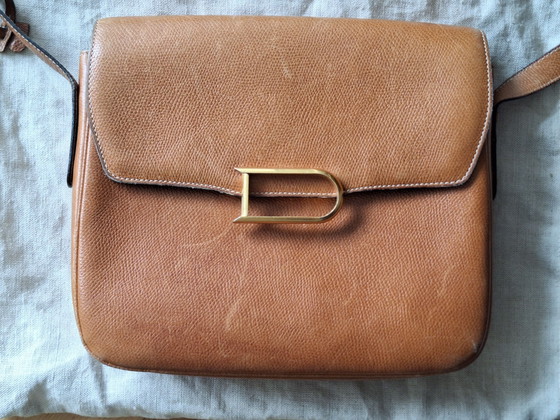 Delvaux Vintage 'D' Borsa a tracolla / Spalla, Pelle di vitello Cognac (Set Completo), Borse a tracolla (foto 2 di 15)
