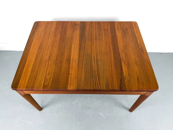 Uitschuifbare Teak Eettafel van Glostrup, jaren 70, Mid Century Modern (foto 8 van 20)