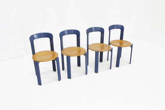 Image 1 of Vintage Bruno Rey dining chairs model 3300 set of 4