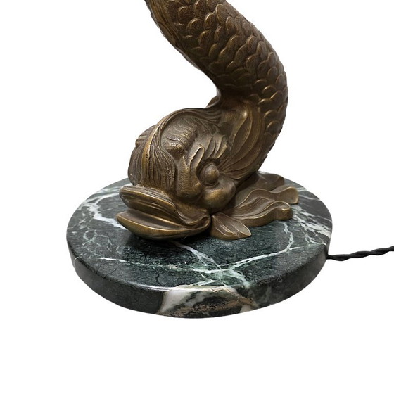 Französische Bronze-Tischlampe aus der Mitte des 20. Jahrhunderts – Tischlampen (photo 5 of 7)
