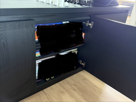 Mooi houten dressoir in zwart met nerf – Lamulux, Wood (photo 4 of 15)
