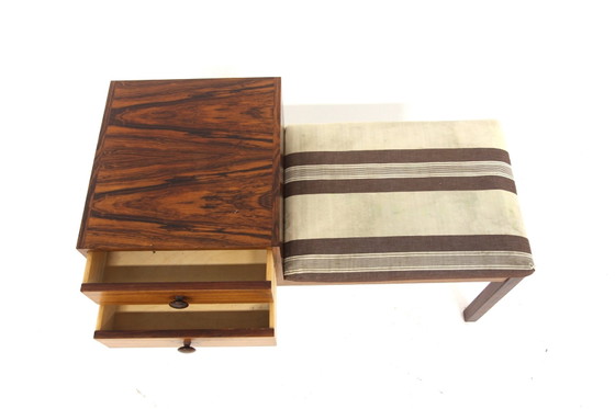 Banc Téléphone Scandinave en Palissandre, Sweden, 1960, Scandinavian (photo 4 sur 7)