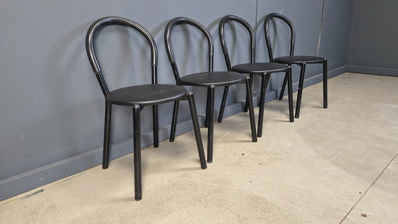 Image 1 of Postmodern italian dining chairs set of 4 - 1980s
