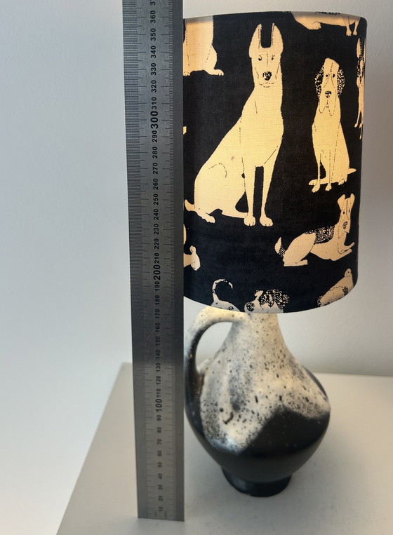 Image 1 of Lampe design rare en faïence d'Allemagne de l'Ouest, fabriquée par Bay Keramik - sans fil, adaptée à une utilisation extérieure