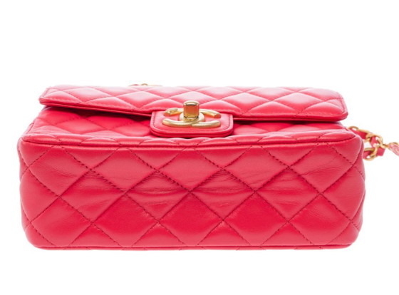 Image 1 of Sac CHANEL Timeless/Classique en Cuir Rose - 103408