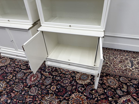 Libreria Originale Inglese Globe Wernicke Bianca – Librerie, Glass, Metal (photo 18 of 20)