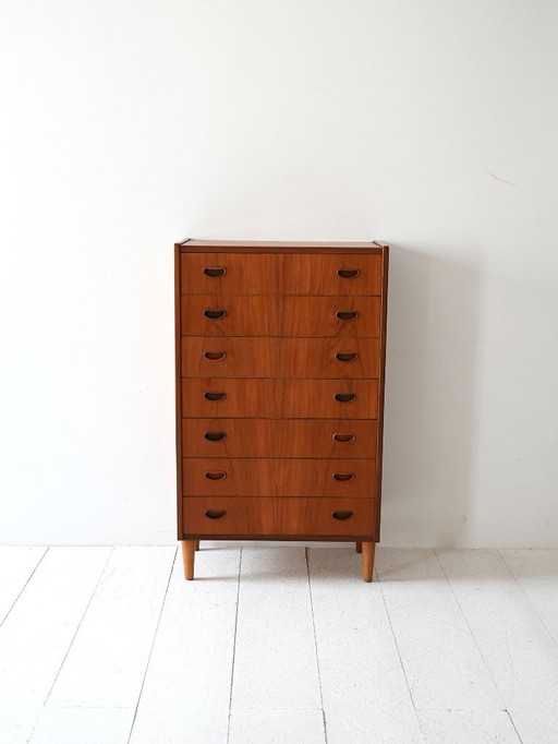 Commode scandinave en teck des années 1950