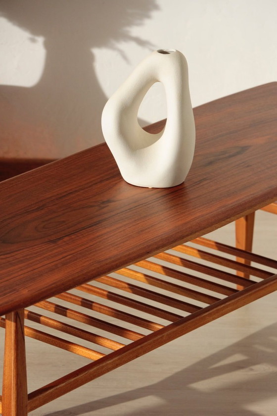 Image 1 of Vintage Everest Coffee Table in Walnut – "Surfboard" Style (1960s)