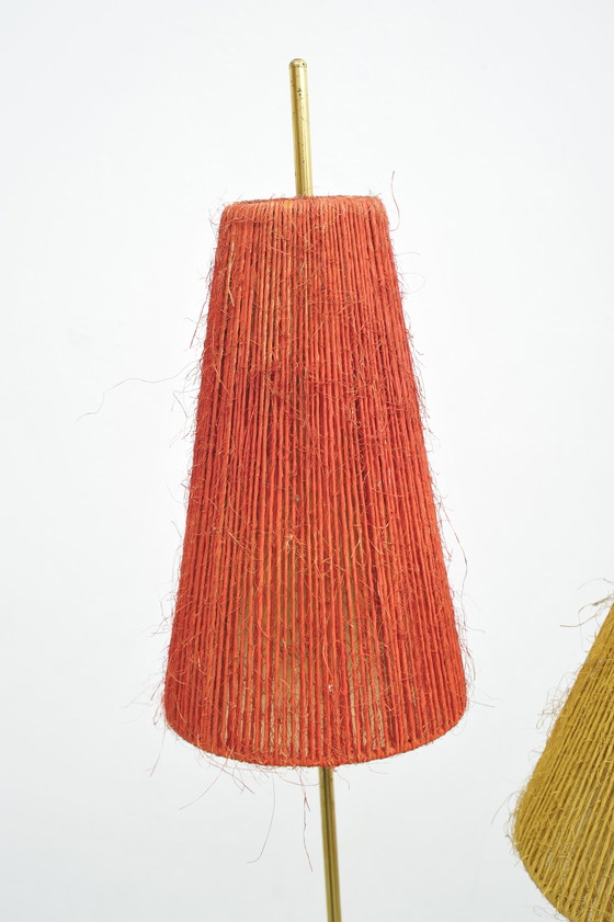 Image 1 of Floor lamp with brass base (1950s)