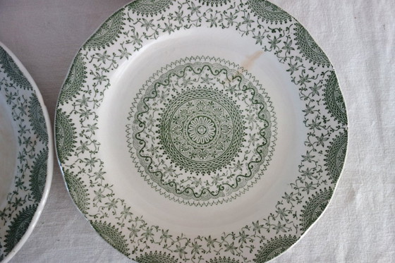 Image 1 of 6 platos llanos de loza Fine Ware