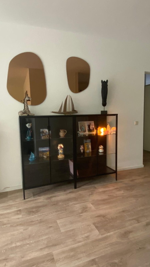 Glazen vitrine kast Rudsta IKEA