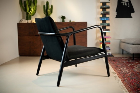 Image 1 of Beautiful, original Pols Potten Charles armchair in all-black.